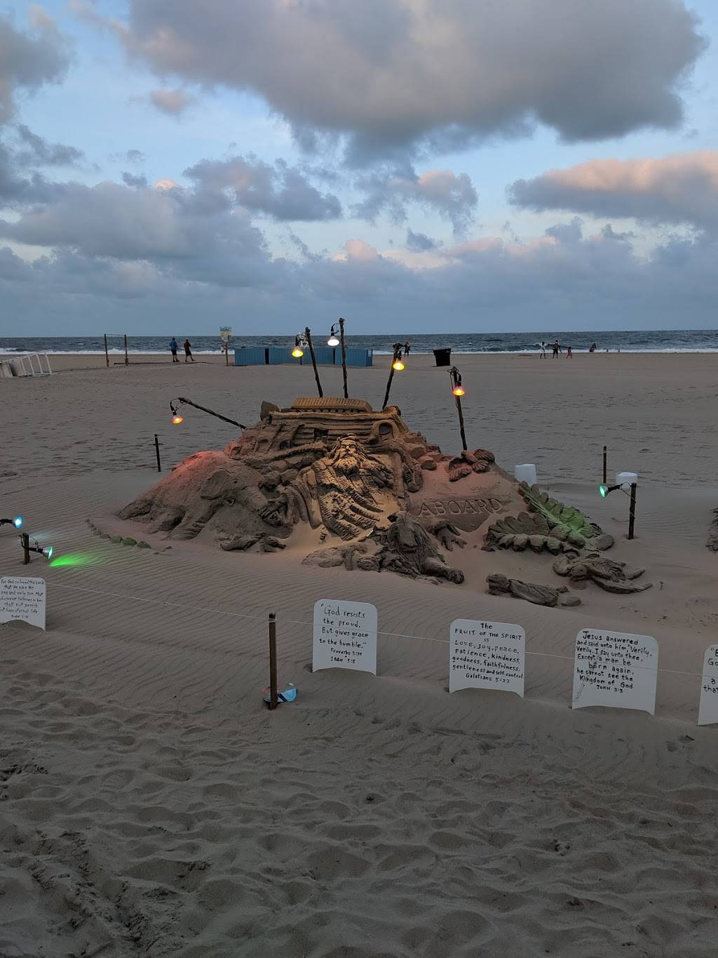 Sand sculptures | 109 N Boardwalk, Ocean City, MD 21842, USA