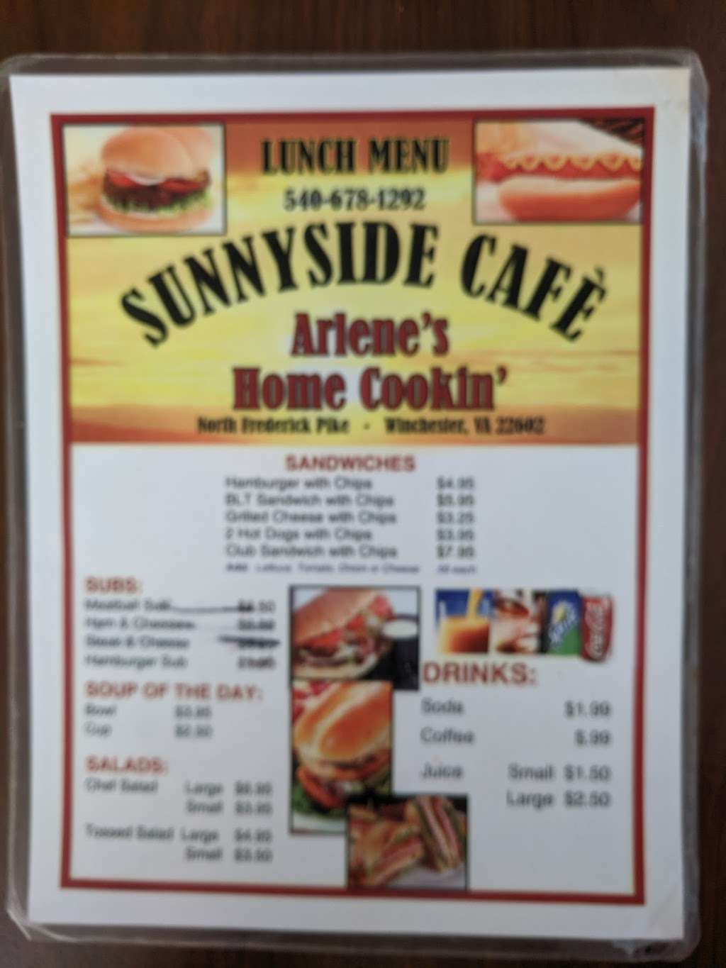 Sunnyside Cafe & Catering | 1317 N Frederick Pike, Winchester, VA 22603, USA | Phone: (540) 678-1292