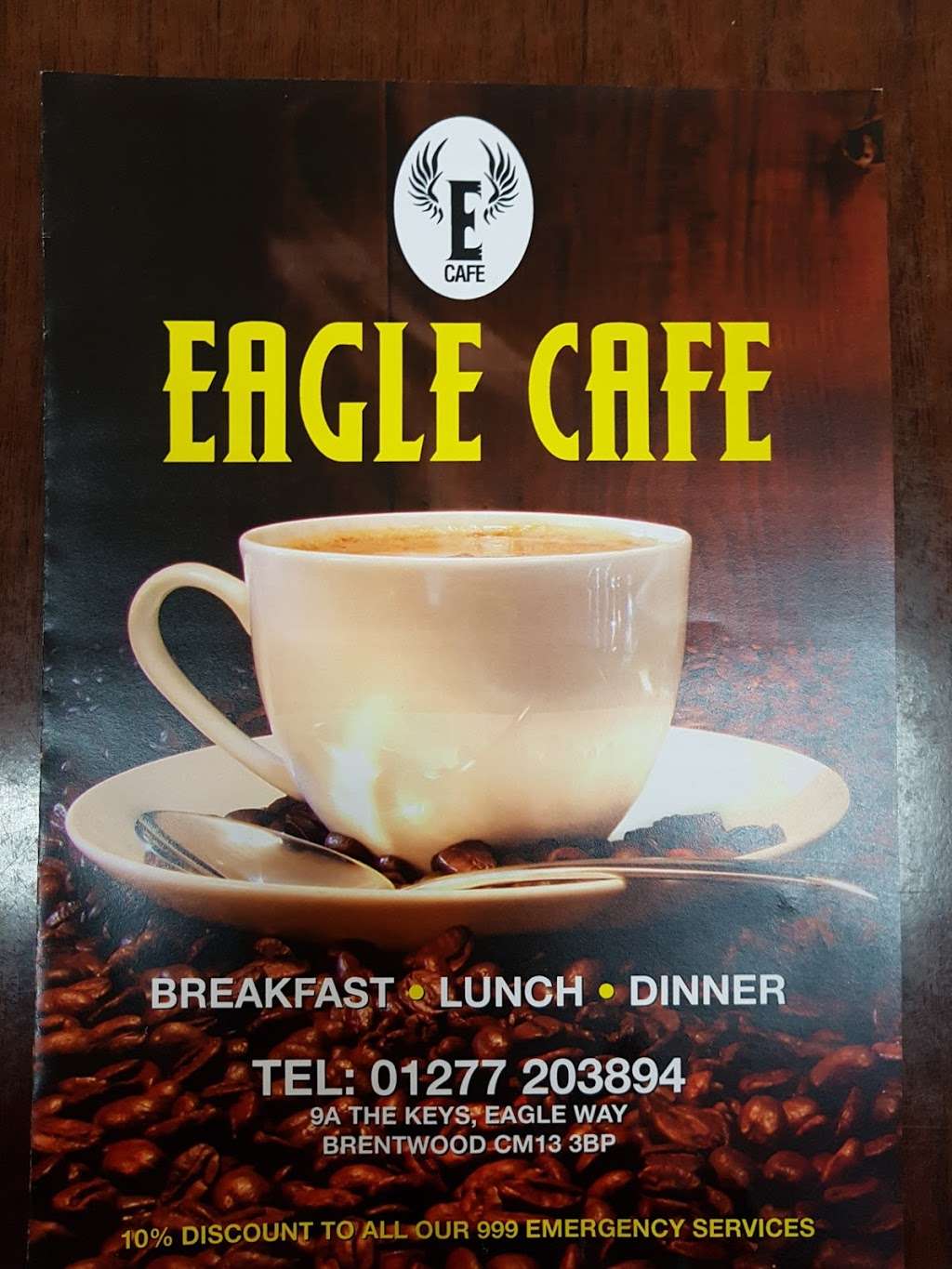 Eagle Cafe | The Keys Eagle Way, Great Warley, Warley, Brentwood CM13 3BP, UK | Phone: 01277 203894