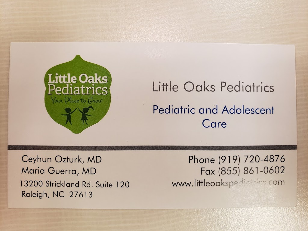 Little Oaks Pediatrics | 13200 Strickland Rd STE 120, Raleigh, NC 27613, USA | Phone: (919) 720-4876