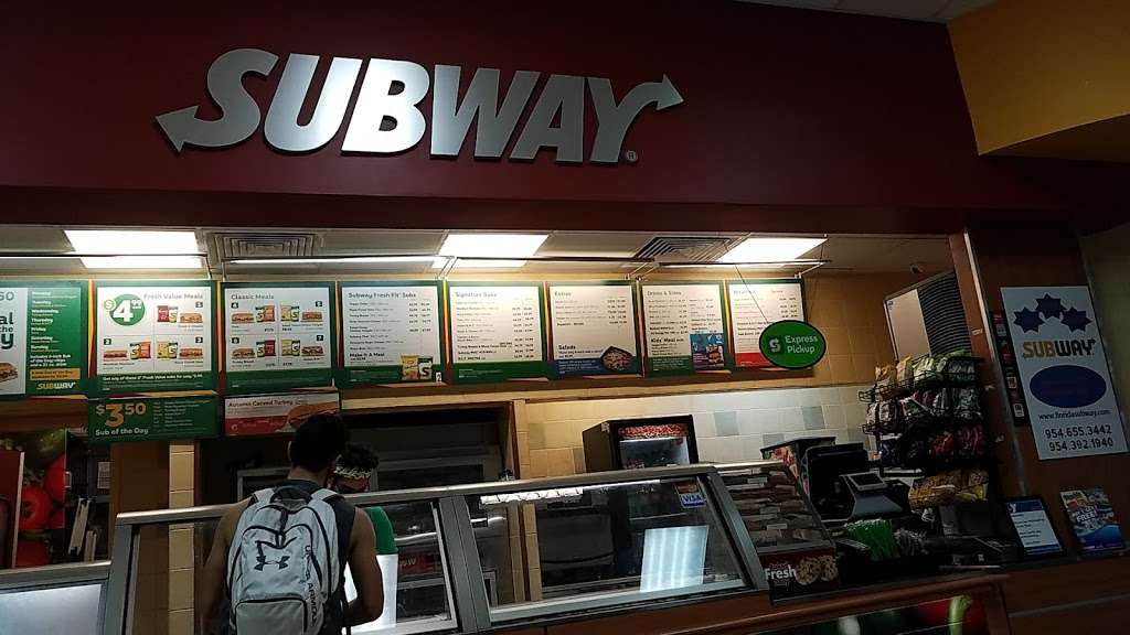 Subway Restaurants | 501 SW 172nd Ave, Pembroke Pines, FL 33029, USA | Phone: (954) 392-1940