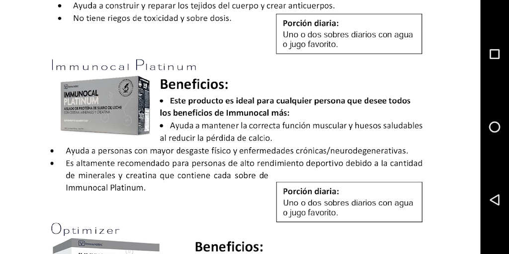 Productos immunotec | Gandul 21350-21320, Francisco Villa 2da Secc, 22236 Tijuana, B.C., Mexico | Phone: 663 114 0249