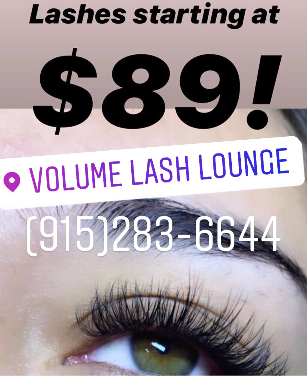 Volume Lash Lounge | 2717 E Missouri Ave, El Paso, TX 79903, USA | Phone: (915) 283-6644