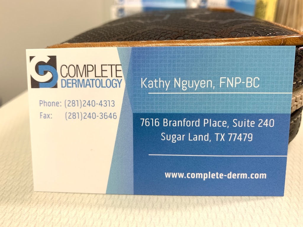 Complete Dermatology in Sugar Land | 7616 Branford Pl Ste. #240, Sugar Land, TX 77479, USA | Phone: (281) 240-4313