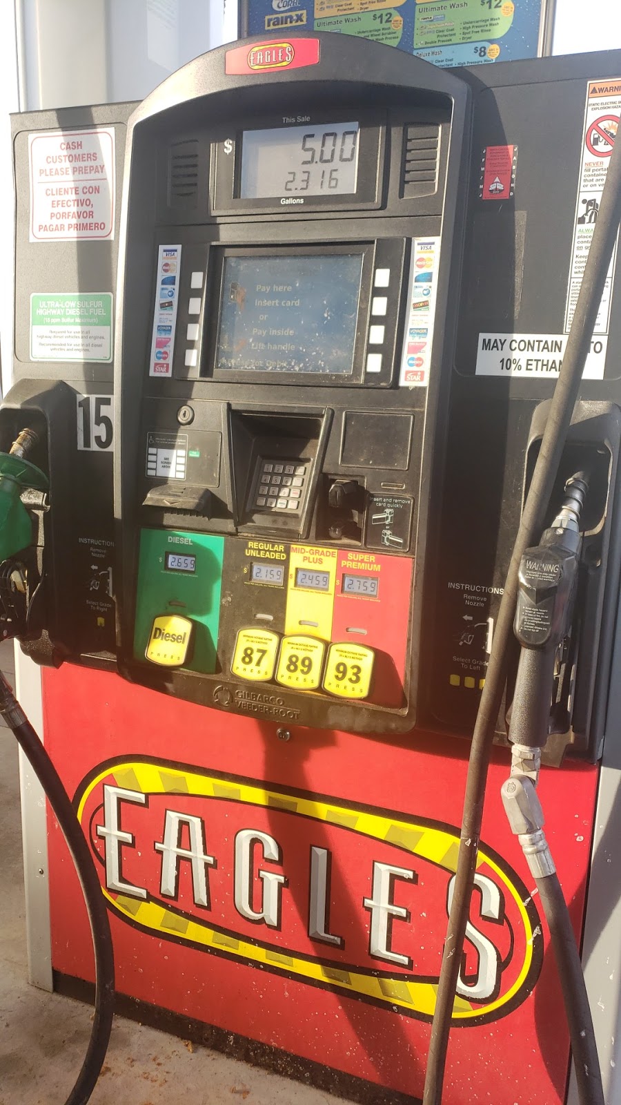 Eagles Gas | 4100 Tryon Rd, Raleigh, NC 27606, USA | Phone: (919) 809-8844