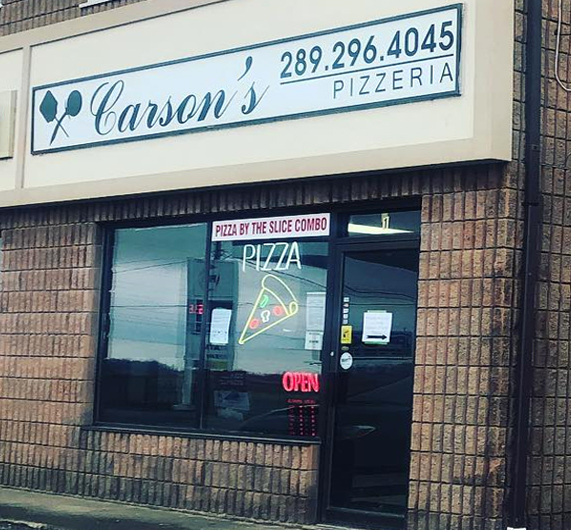 Carsons Pizzeria Niagara Falls | 13207 Lundys Ln Unit 4, Niagara Falls, ON L2E 6S4, Canada | Phone: (289) 296-4045