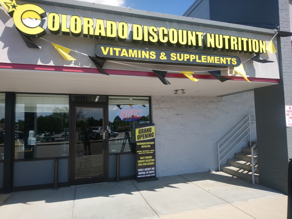 Colorado Discount Nutrition Superstore | 16981 E Quincy Ave #5, Aurora, CO 80015, USA | Phone: (720) 603-4115