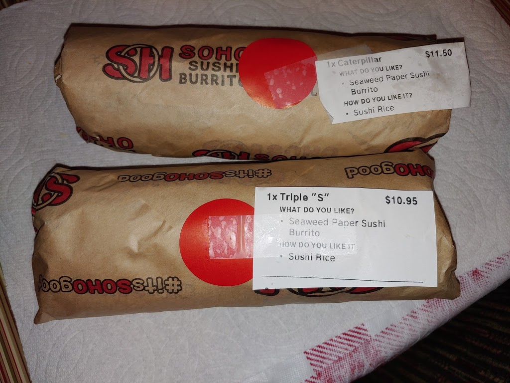 SOHO Sushi Burrito | 6040 Badura Ave, Las Vegas, NV 89118, USA | Phone: (702) 906-1799