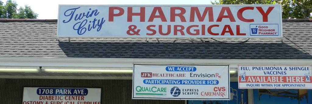 Twin City Pharmacy and Surgical | 1708 Park Ave, South Plainfield, NJ 07080, USA | Phone: (908) 755-7696