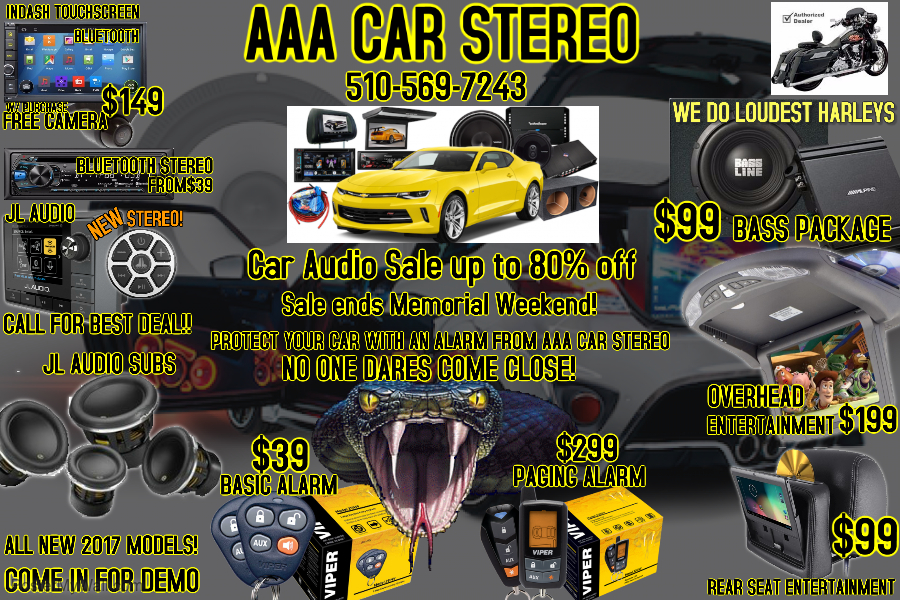 AAA Car Stereos | 10700 MacArthur Blvd #2f, Oakland, CA 94605, USA | Phone: (510) 569-7243