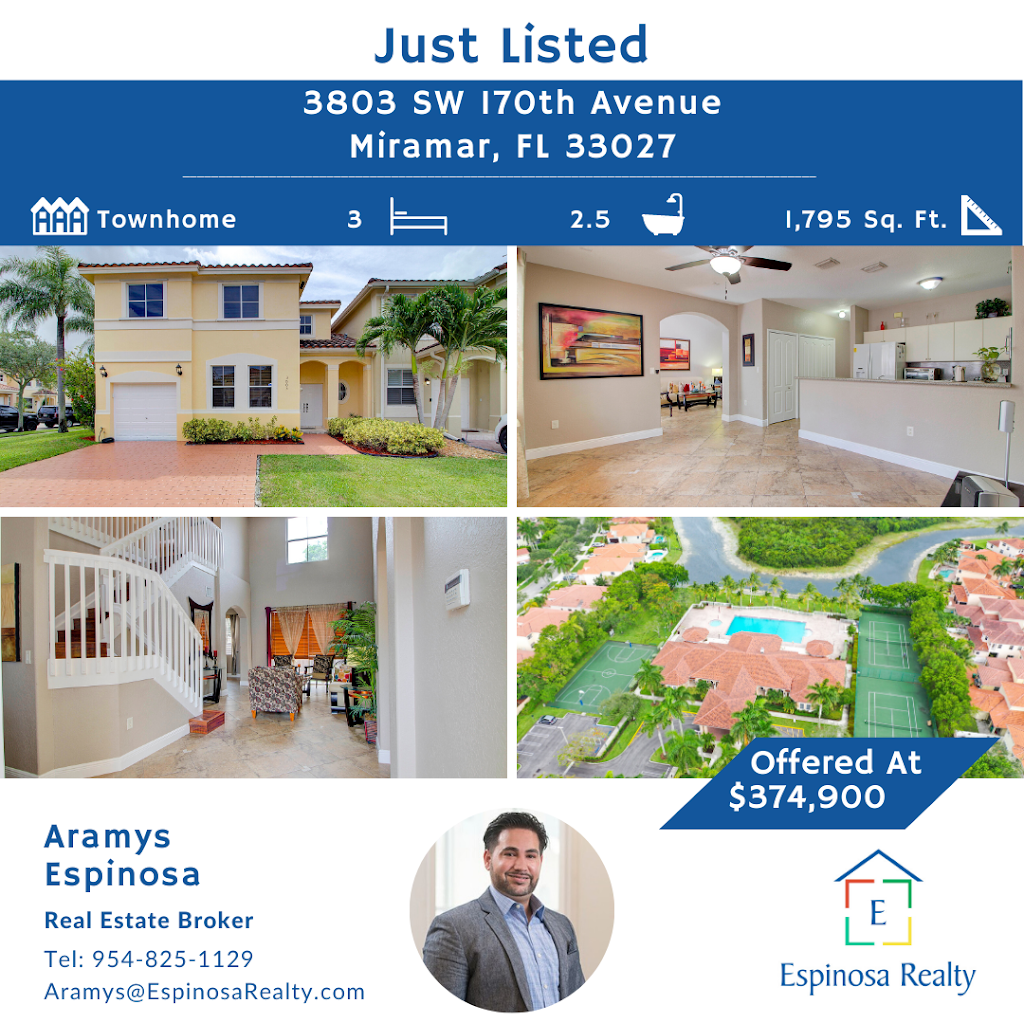 Espinosa Realty, LLC | 9050 Pines Blvd ste 415-421, Pembroke Pines, FL 33024, USA | Phone: (954) 825-1129