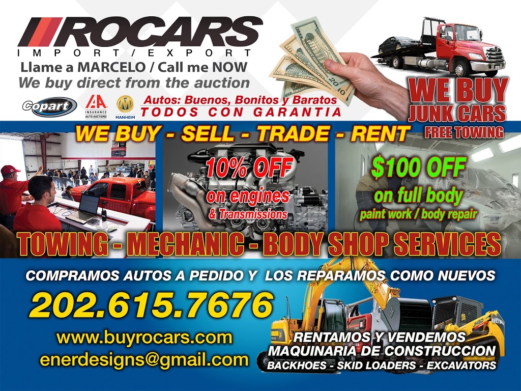 Rocars Import Export | 4650 Tanglewood Dr, Hyattsville, MD 20781, USA | Phone: (202) 615-7676