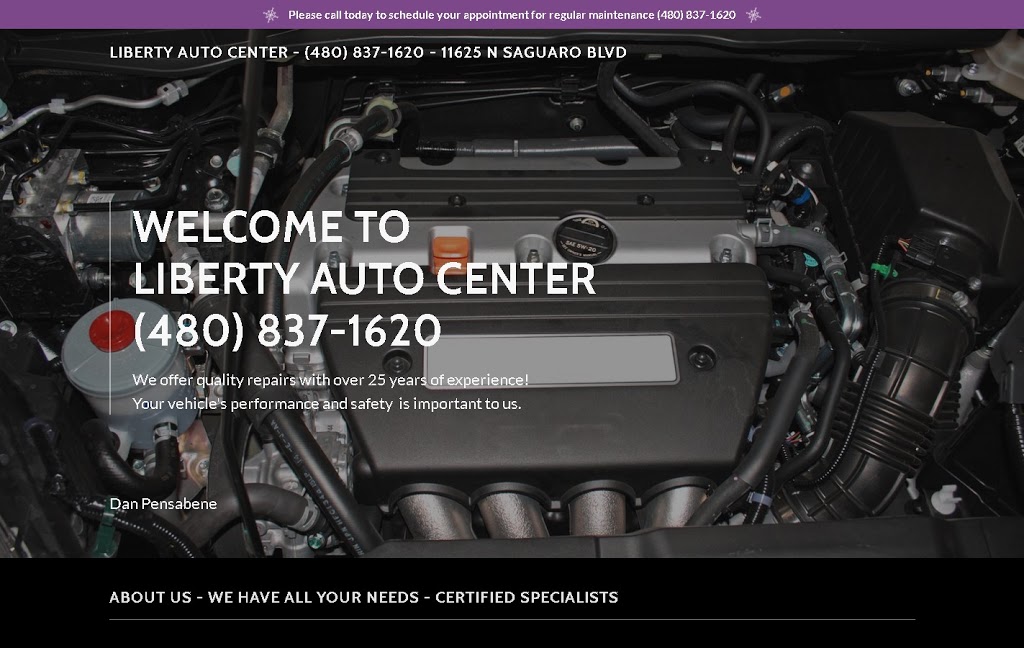 Liberty Auto Center | 11625 N Saguaro Blvd, Fountain Hills, AZ 85268, USA | Phone: (480) 837-1620