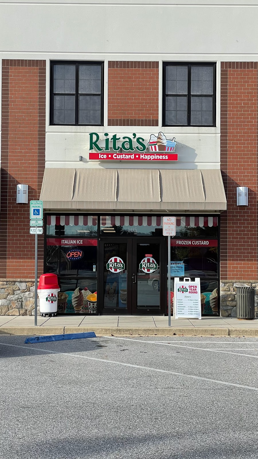 Ritas Italian Ice & Frozen Custard | 410 Meadow Creek Dr, Westminster, MD 21158, USA | Phone: (410) 861-5233