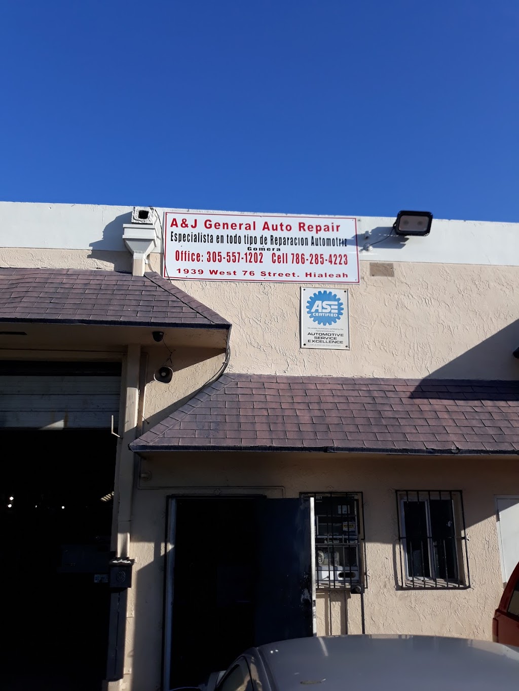 A & J General Auto Repair | 1939 W 76th St, Hialeah, FL 33014, USA | Phone: (305) 557-1202