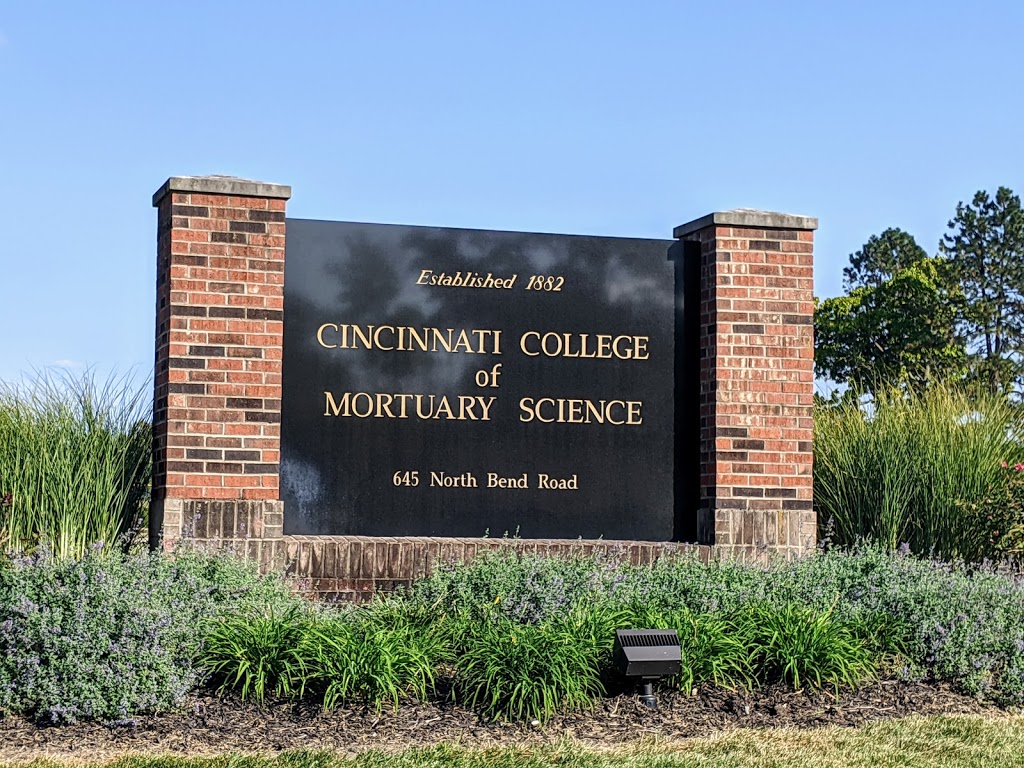 Cincinnati College of Mortuary Science | 645 W North Bend Rd, Cincinnati, OH 45224, USA | Phone: (513) 761-2020