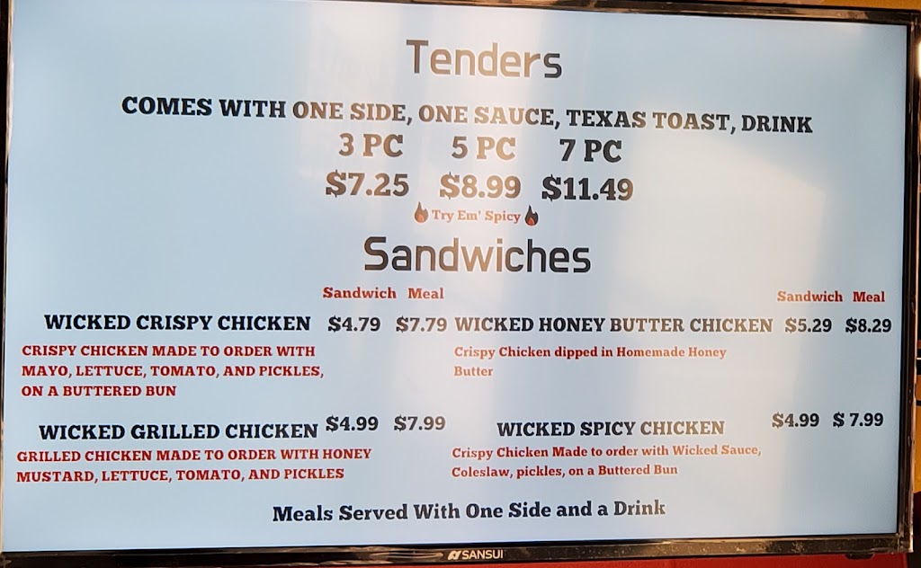 Wicked Good Chicken (Tenders & Sandwiches) | 219 S, TX-342, Red Oak, TX 75154, USA | Phone: (469) 437-5665