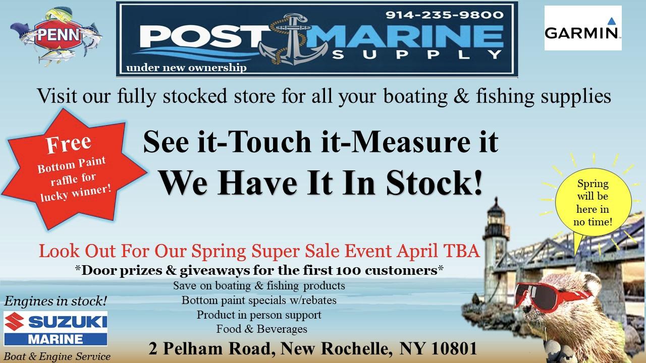 Post Marine Supply Westchester & New York Boat Supply & Repair | 2 Pelham Rd, New Rochelle, NY 10801, United States | Phone: (914) 235-9800