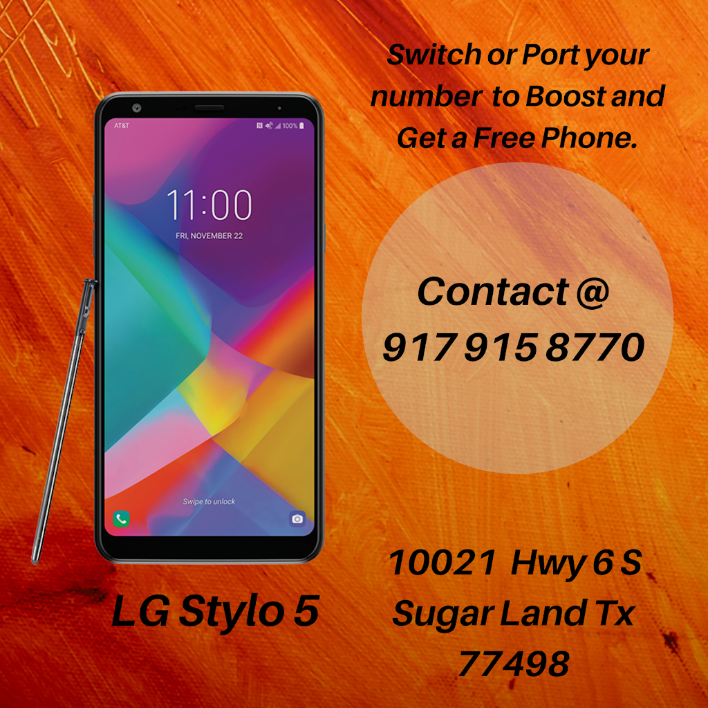 boost mobile | 10021 S Texas 6, Sugar Land, TX 77498, USA | Phone: (917) 915-8770