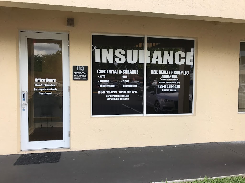 Credential insurance llc | 7300 W McNab Rd #113, Tamarac, FL 33321, USA | Phone: (954) 719-0279