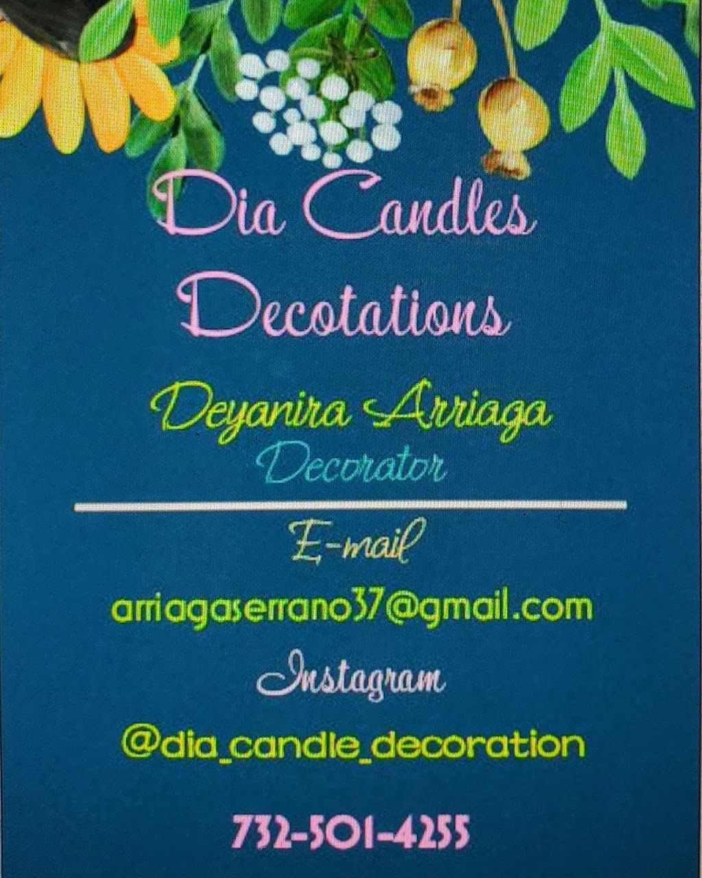 DIa Candles Decorations | Carteret, NJ 07008, USA | Phone: (732) 501-4255