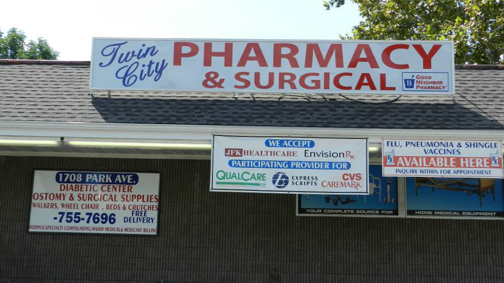 Twin City Pharmacy and Surgical | 1708 Park Ave, South Plainfield, NJ 07080, USA | Phone: (908) 755-7696