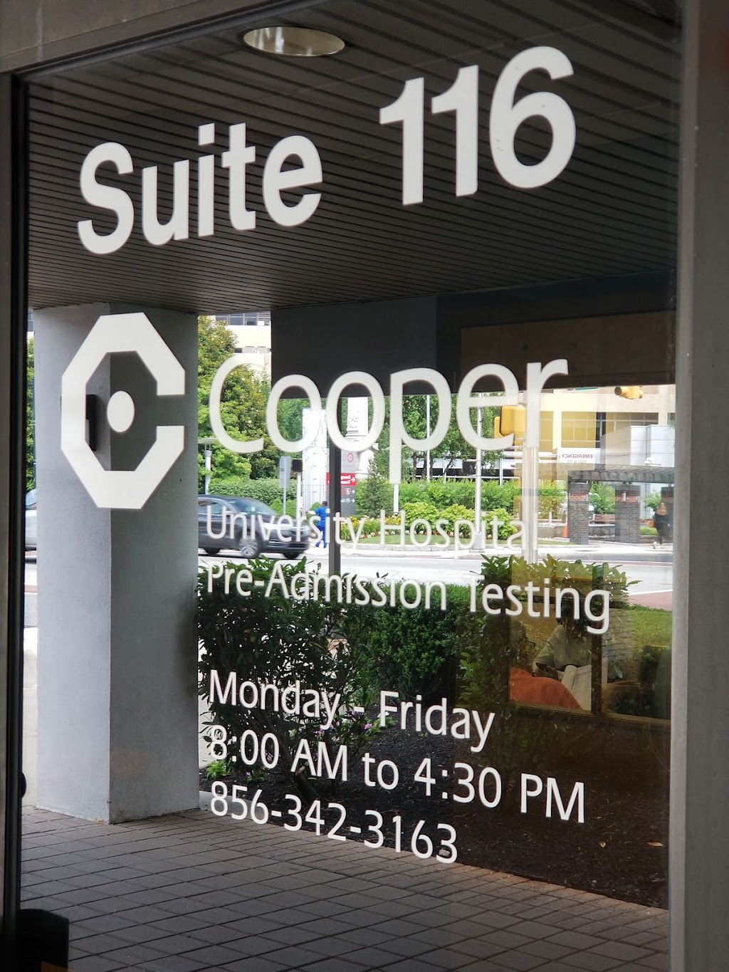 Cooper Pre-Admission Testing Center | 3 Cooper Plaza Suite #116, Camden, NJ 08103, USA | Phone: (856) 342-3163