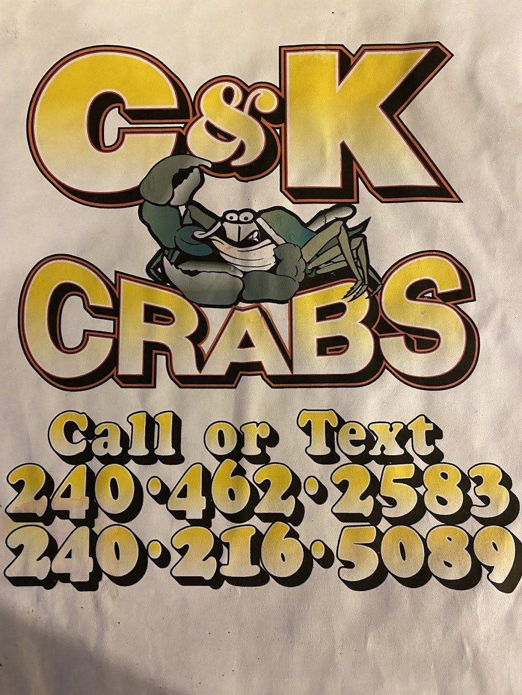 C&K Crabs | 10806 Croom Rd, Upper Marlboro, MD 20772, USA | Phone: (240) 462-2583