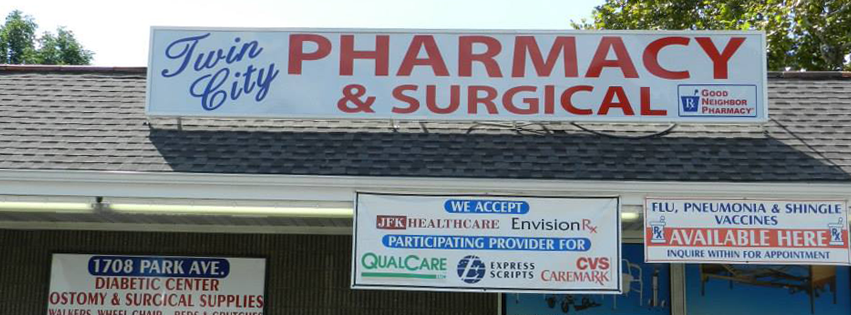 Twin City Pharmacy and Surgical | 1708 Park Ave, South Plainfield, NJ 07080, USA | Phone: (908) 755-7696