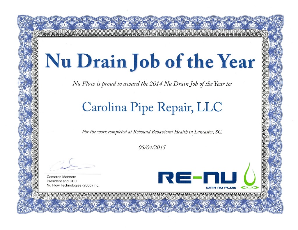 Carolina Pipe Repair, LLC | 2317 India Hook Rd, Rock Hill, SC 29732, USA | Phone: (803) 792-4804