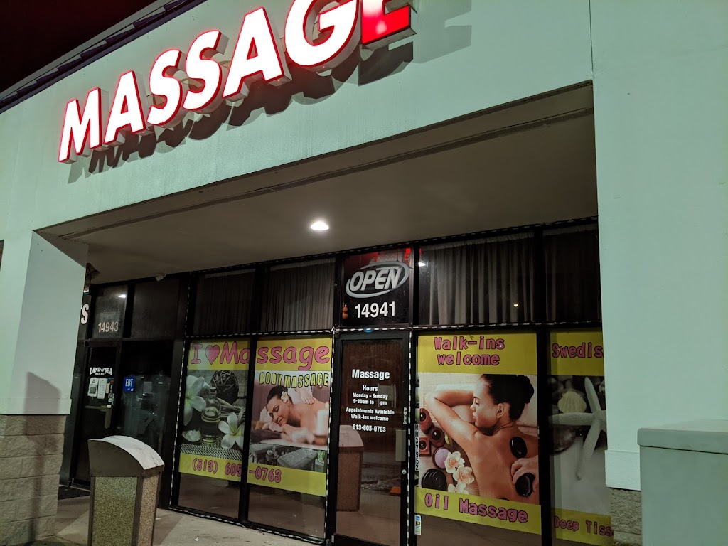 I love massage | 14941 Bruce B Downs Blvd #203, Tampa, FL 33613, USA | Phone: (813) 605-0763