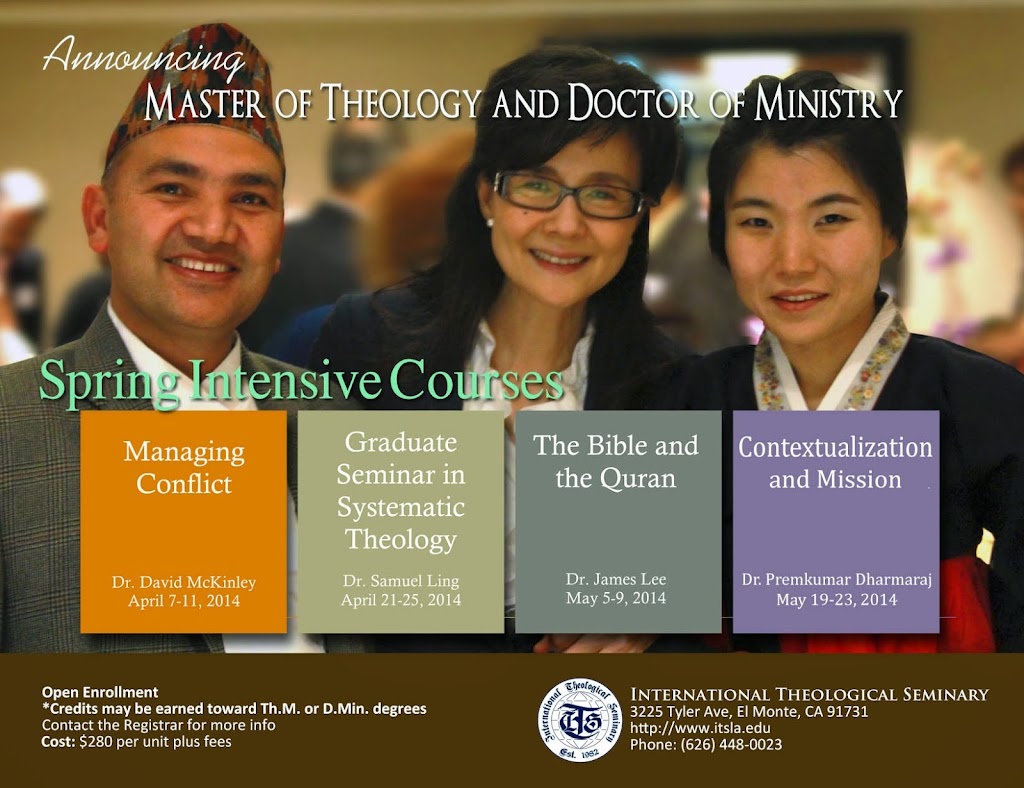 International Theological Seminary | 540 E Vine Ave, West Covina, CA 91790, USA | Phone: (626) 653-9547