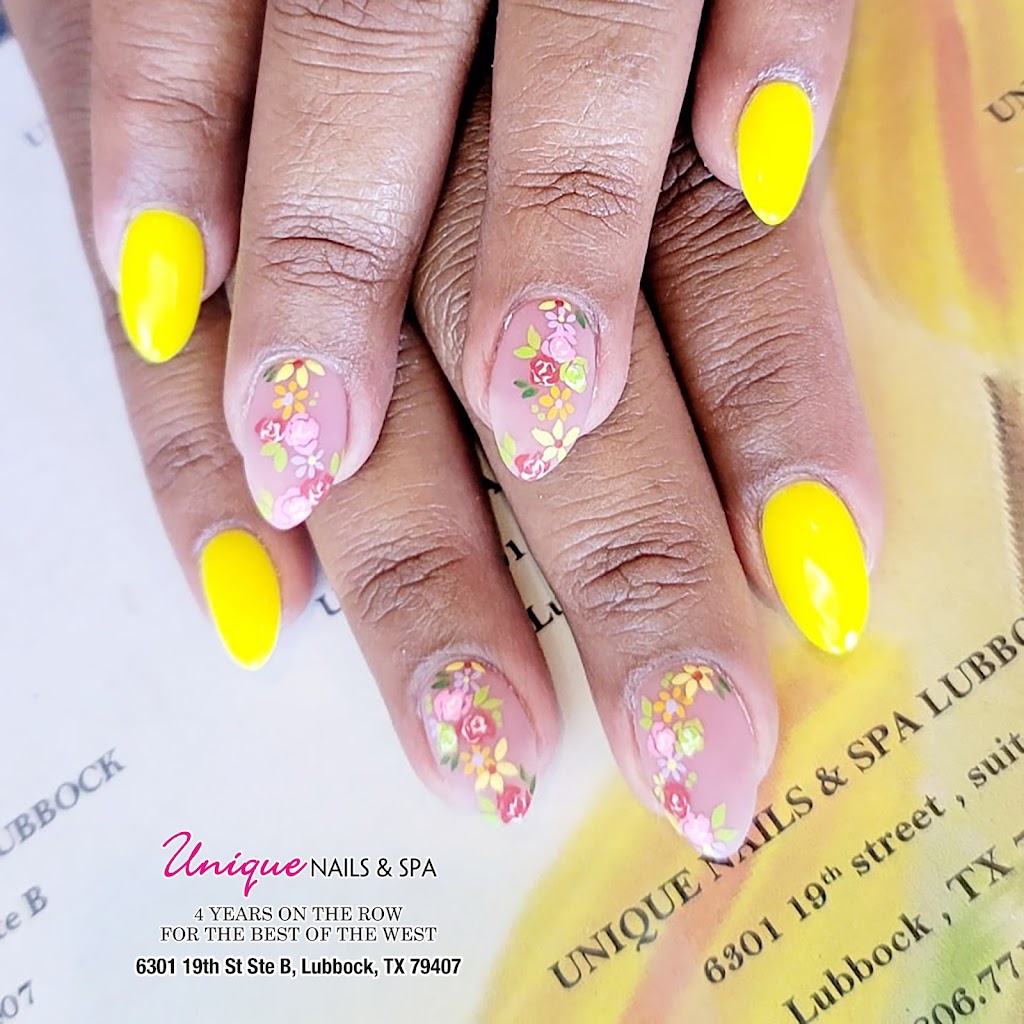 Unique Nails & Spa | 6301 19th St unit b, Lubbock, TX 79407, USA | Phone: (806) 771-2261