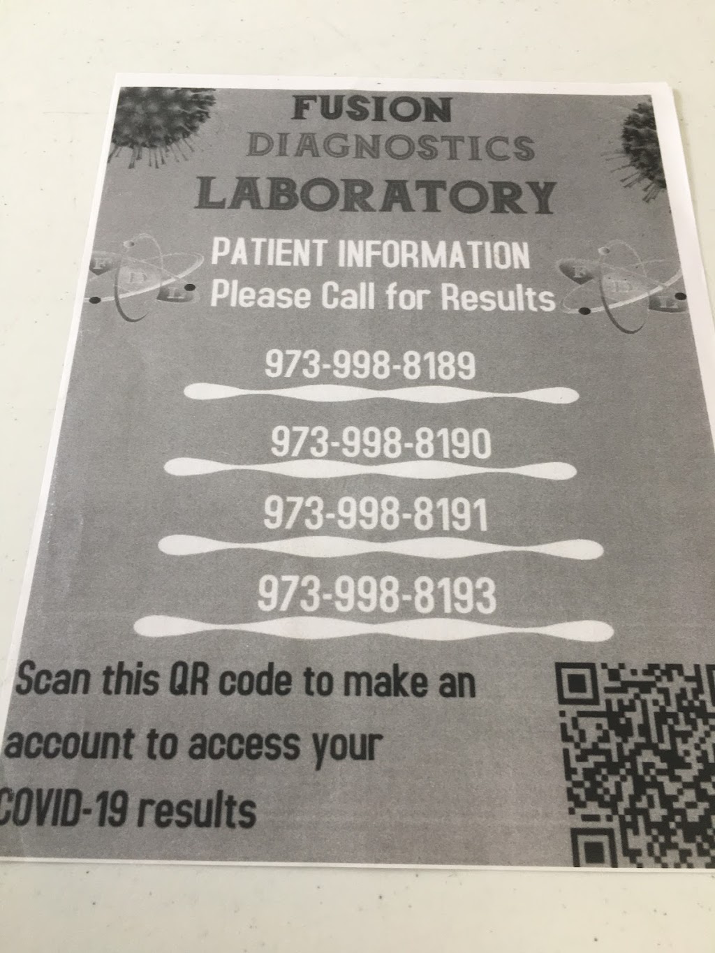 Fusion Diagnostics Laboratory | 210 Malapardis Rd, Cedar Knolls, NJ 07927, USA | Phone: (973) 998-8189