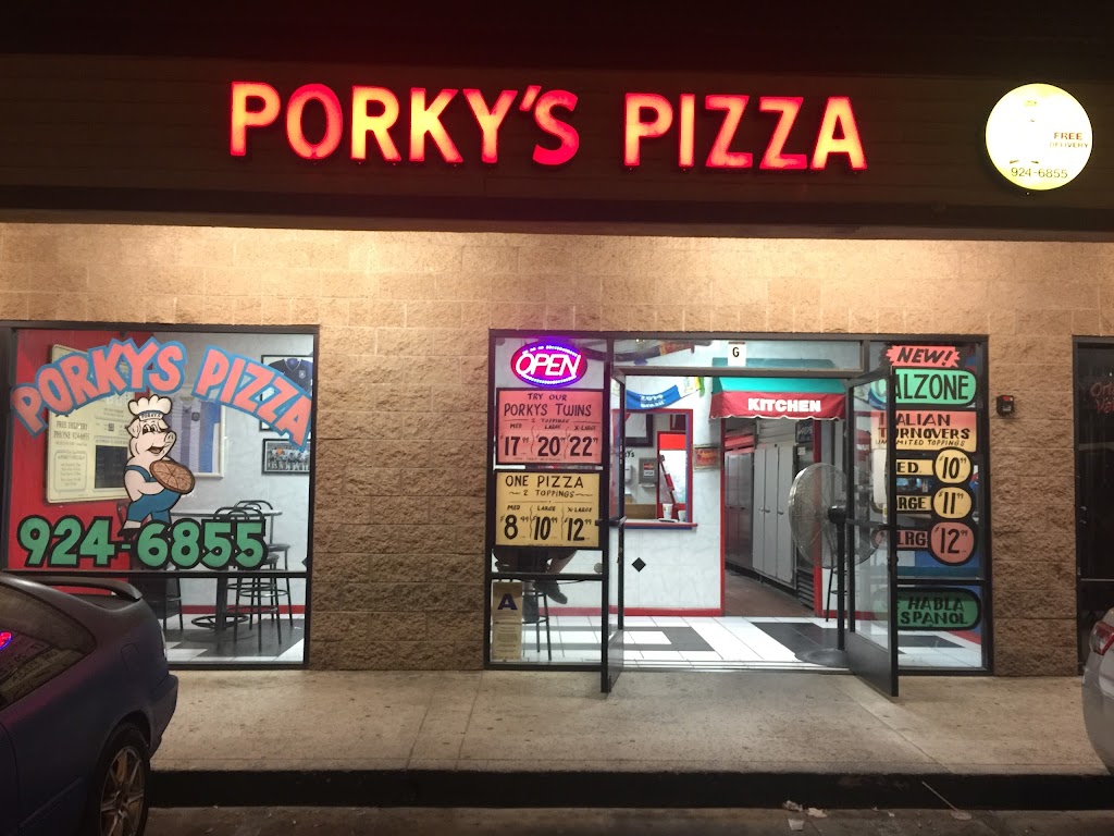 Porkys Pizza MV | 12235 Heacock St suite g, Moreno Valley, CA 92557, USA | Phone: (951) 924-6855