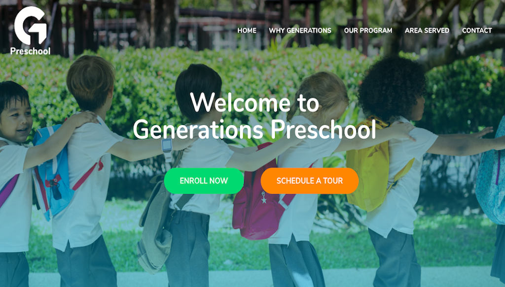 Generations Preschool | 1540 Little Rd, Trinity, FL 34655, USA | Phone: (727) 375-8801 ext. 1055