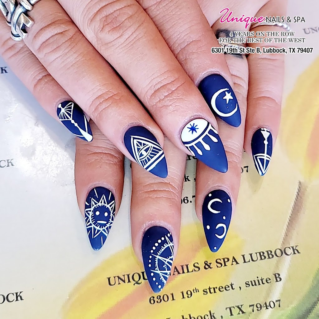 Unique Nails & Spa | 6301 19th St unit b, Lubbock, TX 79407, USA | Phone: (806) 771-2261