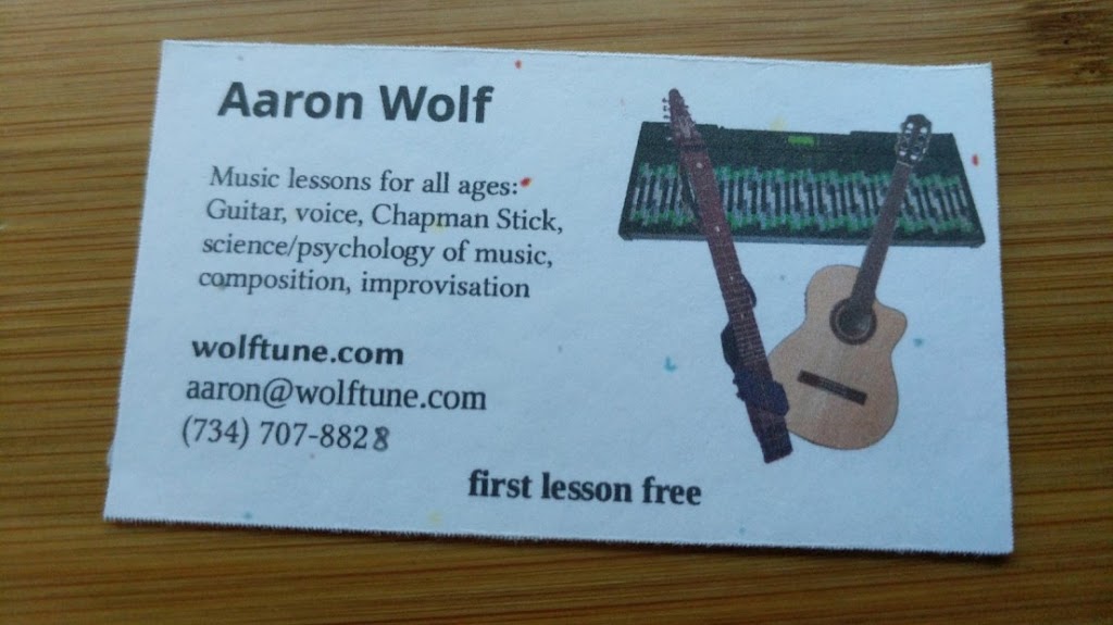 Aaron Wolf, music lessons: guitar, music science, & more | 703 Barclay Hills Dr, Oregon City, OR 97045, USA | Phone: (734) 707-8828