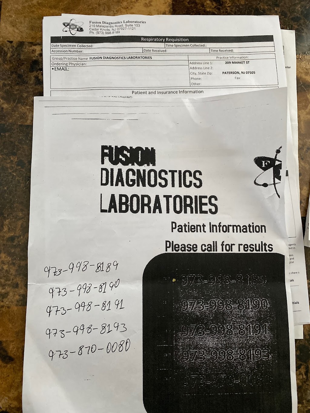 Fusion Diagnostics Laboratory | 210 Malapardis Rd, Cedar Knolls, NJ 07927, USA | Phone: (973) 998-8189