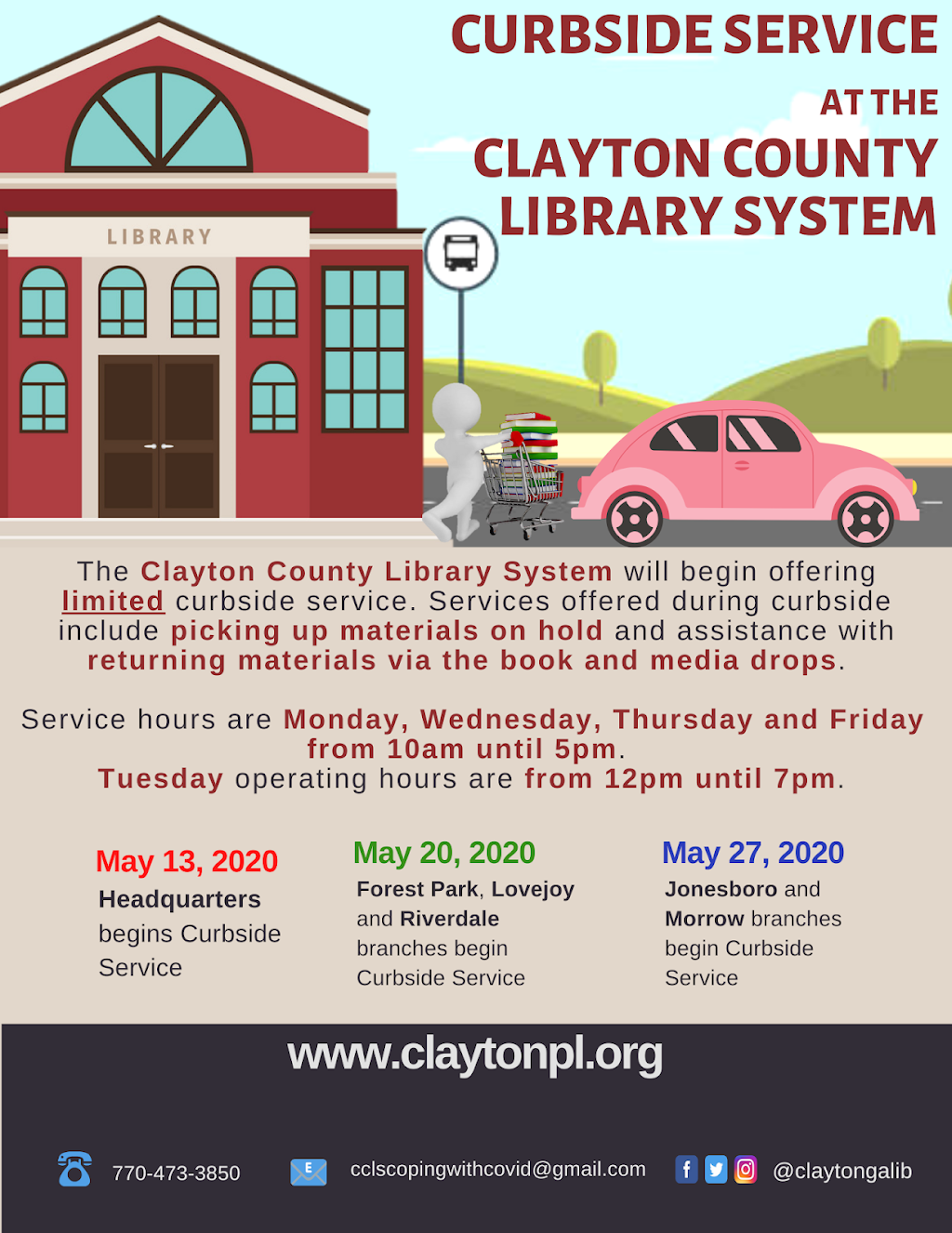 Clayton County Library System - Morrow Branch | 6225 Maddox Rd, Morrow, GA 30260, USA | Phone: (770) 347-0170