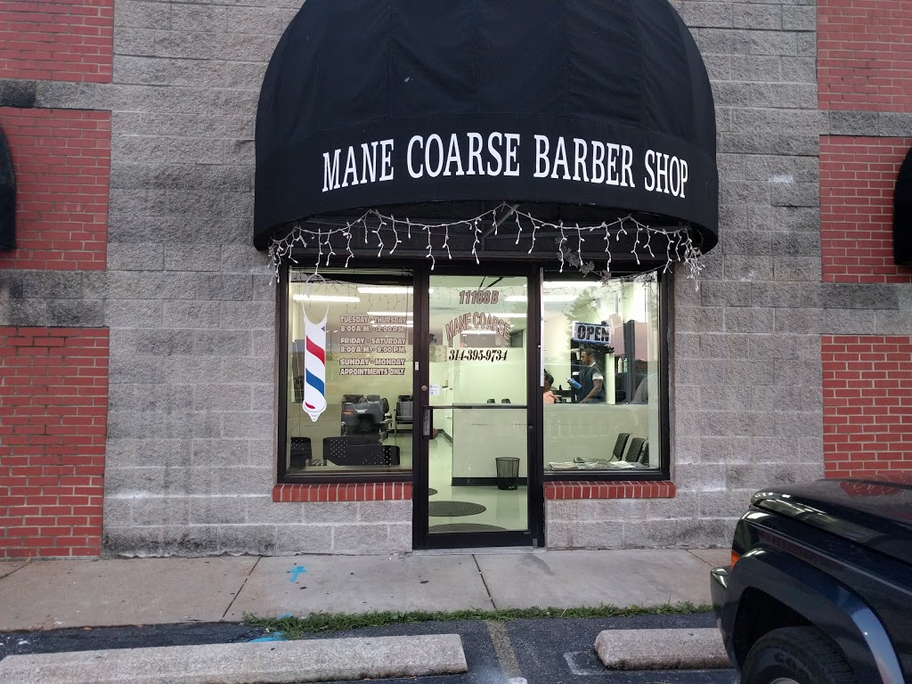 Mane Coarse Barbershop | 11188 Old Saint Charles Rd, St Ann, MO 63074, USA | Phone: (314) 218-8015