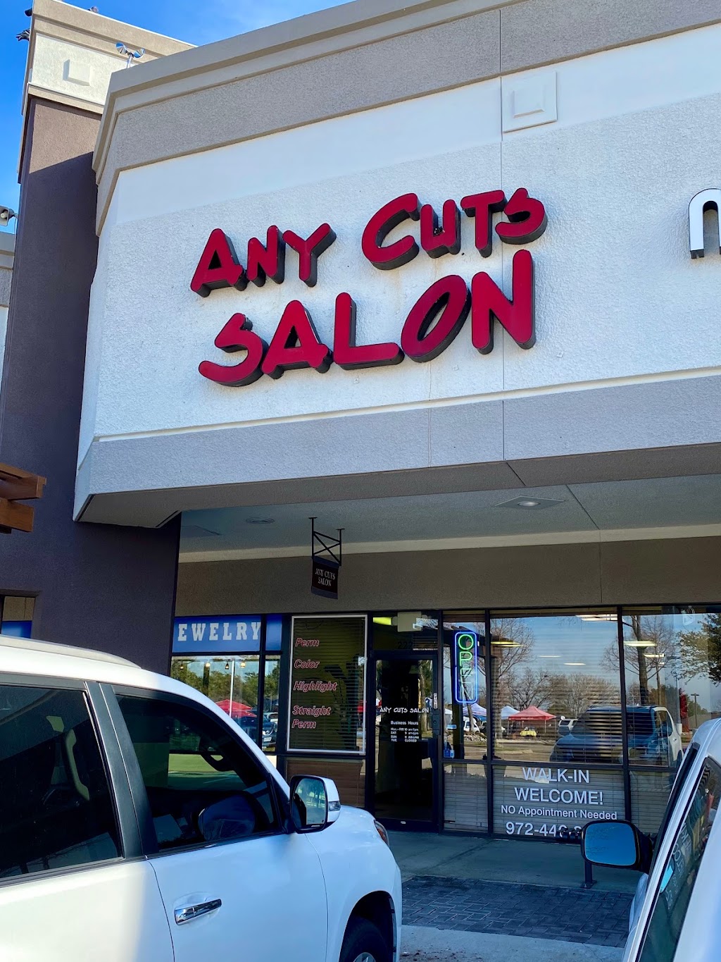 Any Cuts Salon | 2662 N Josey Ln suite 222, Carrollton, TX 75007, USA | Phone: (972) 446-8080