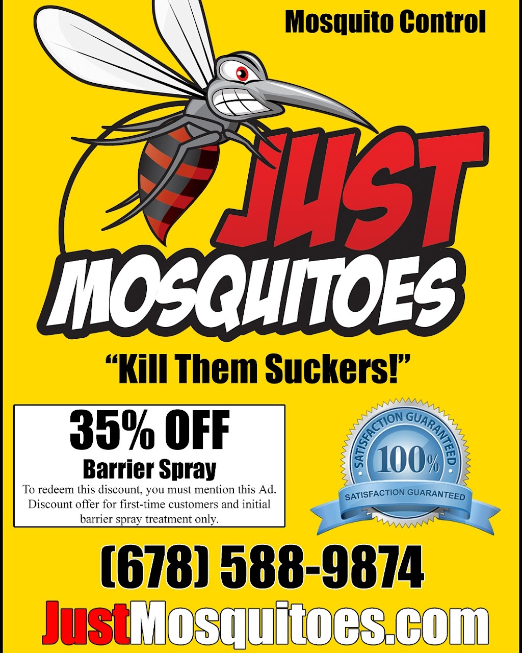 Just Mosquitoes | 711 Trestle Rd, Locust Grove, GA 30248, USA | Phone: (678) 588-9874