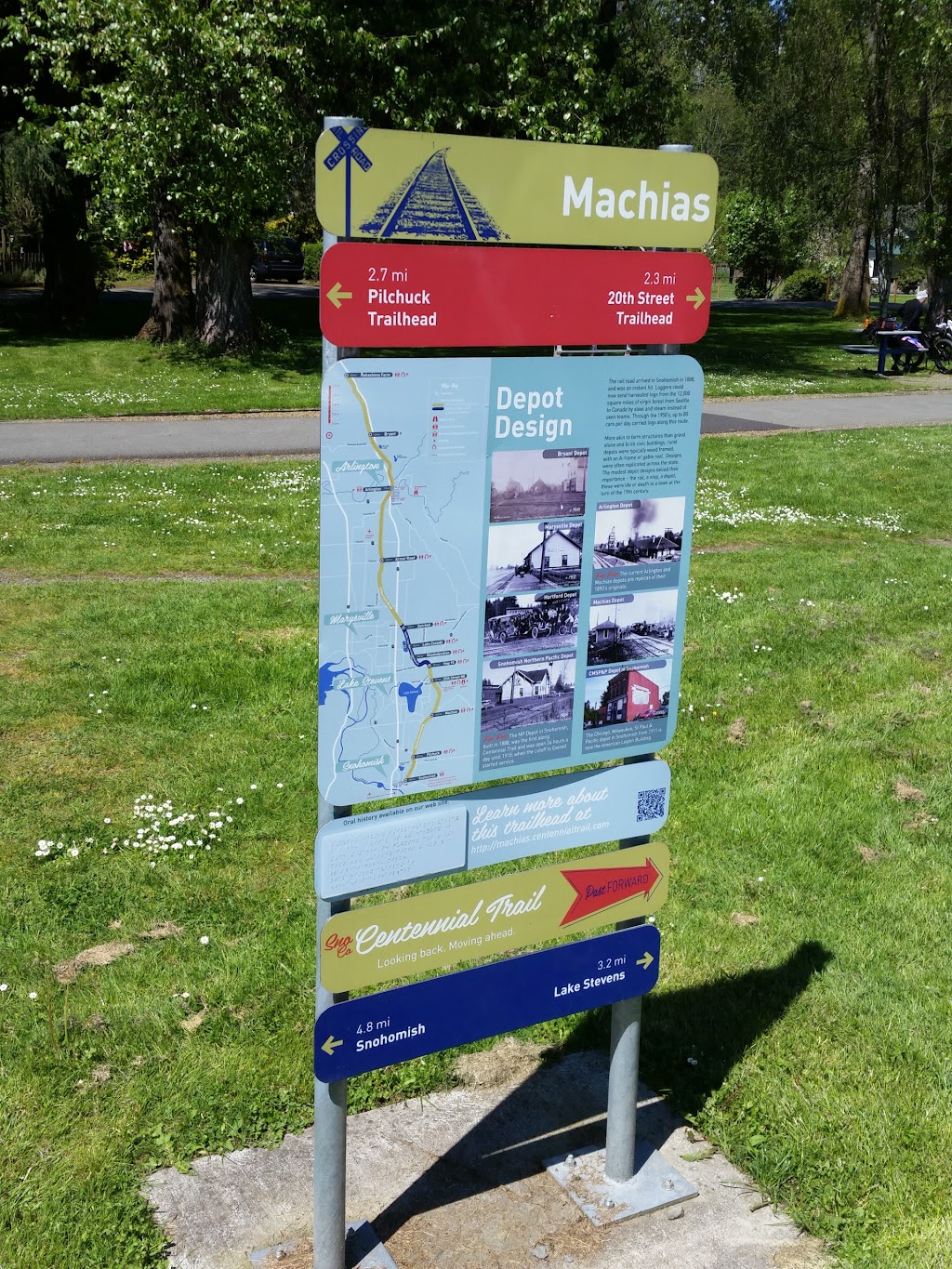 Centennial Trailhead At Machias Park | 1626 Virginia St, Snohomish, WA 98290, USA | Phone: (425) 388-3411