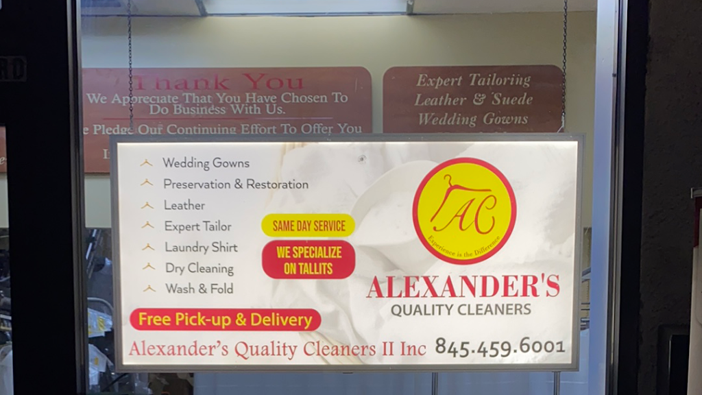 Alexanders Quality cleaners 2 | 10 College Rd, Monsey, NY 10952, USA | Phone: (845) 459-6001