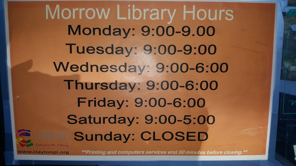 Clayton County Library System - Morrow Branch | 6225 Maddox Rd, Morrow, GA 30260, USA | Phone: (770) 347-0170