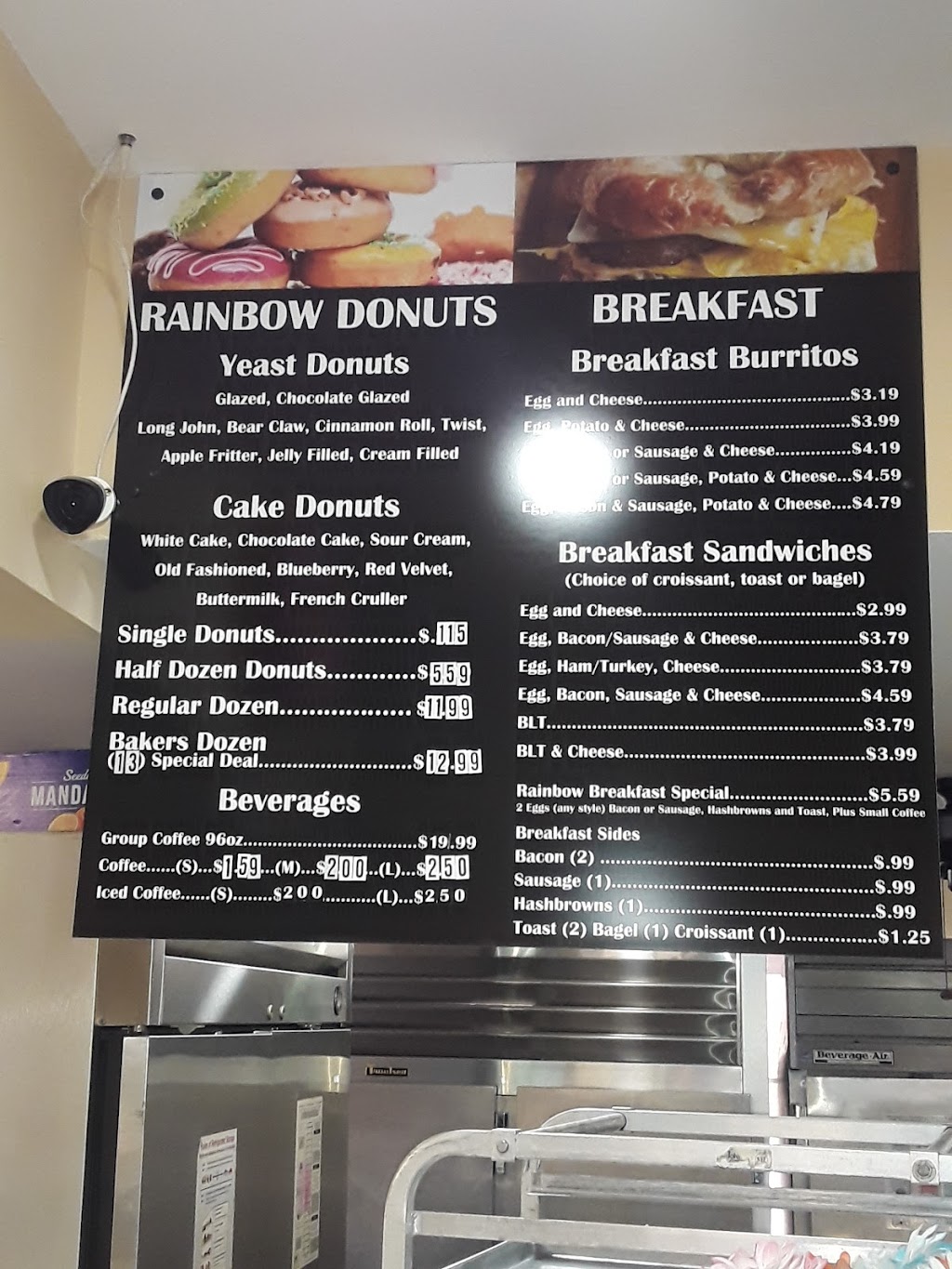 Rainbow Donuts & Deli | 1712 York Hwy, York, SC 29745, USA | Phone: (803) 818-6996